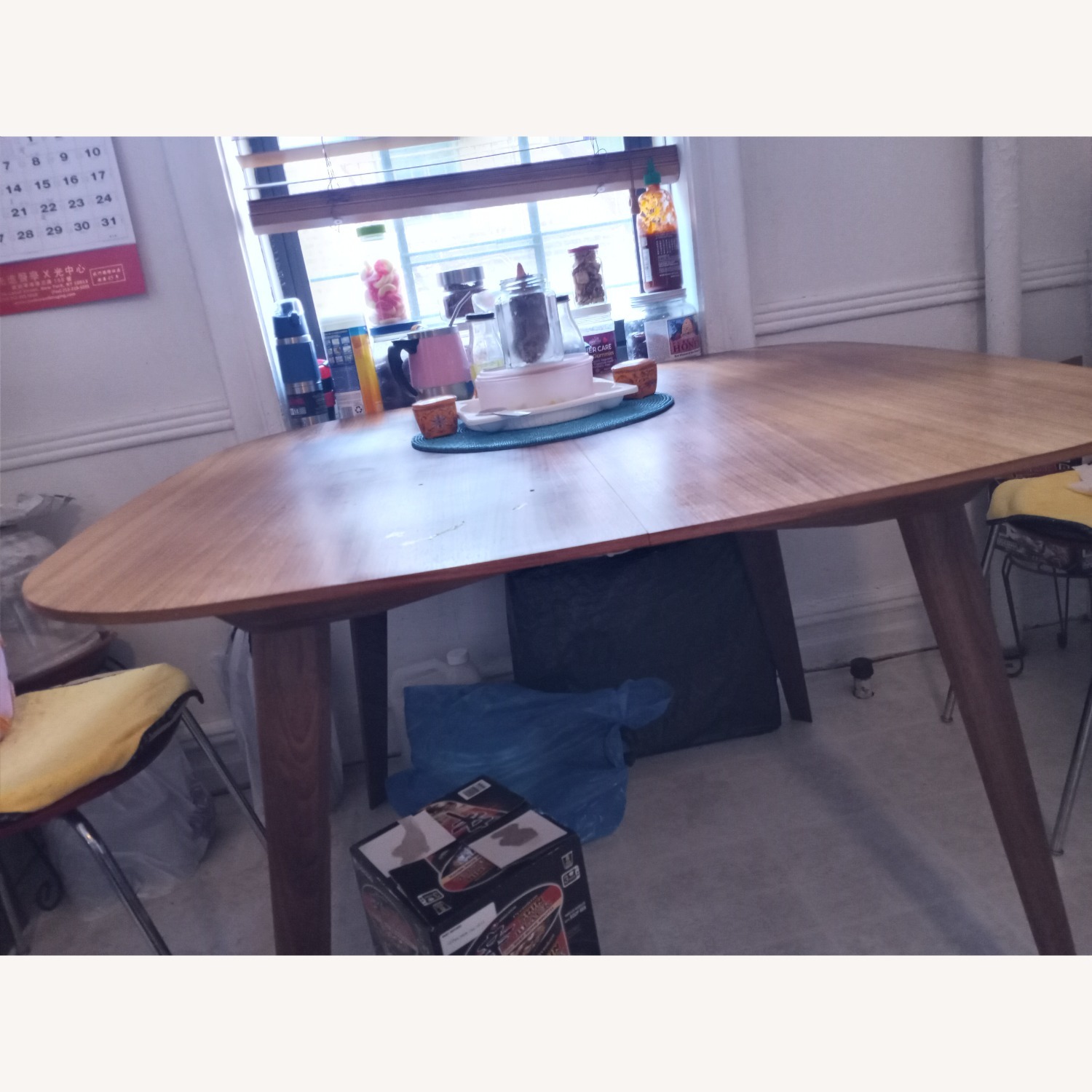  Mathew Hilton, Brown Wood with Leaf Seats 6 - image-3