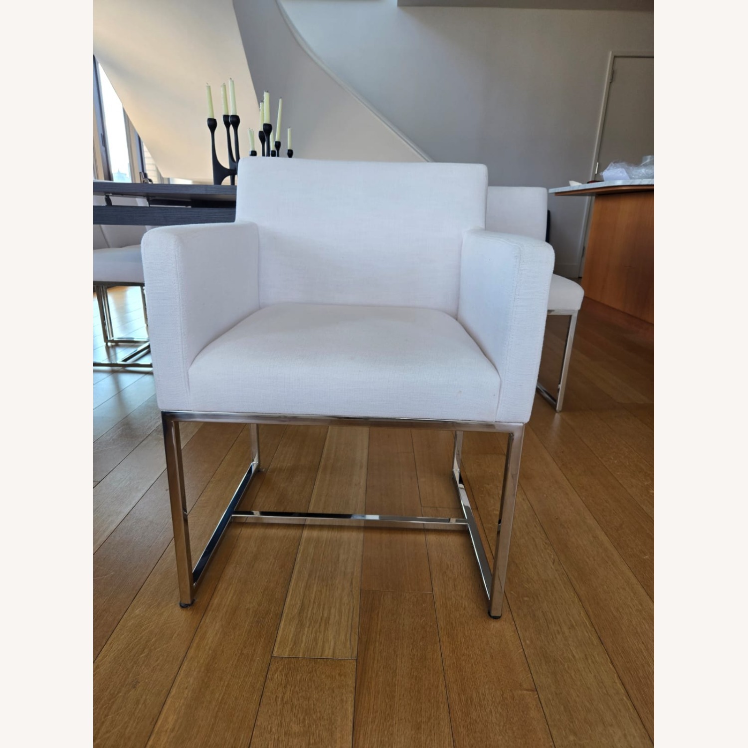 Restoration Hardware Dove Emery Dining Chairs - image-5