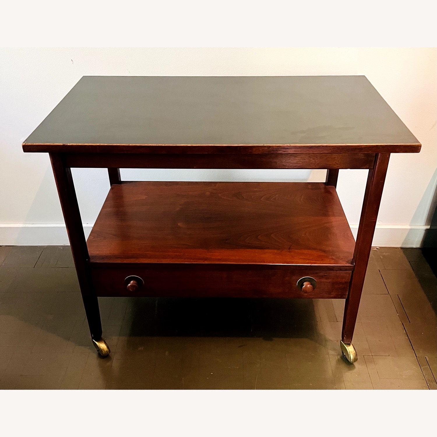 Mid Century Bar Cart / Side Table Danish Style - image-3