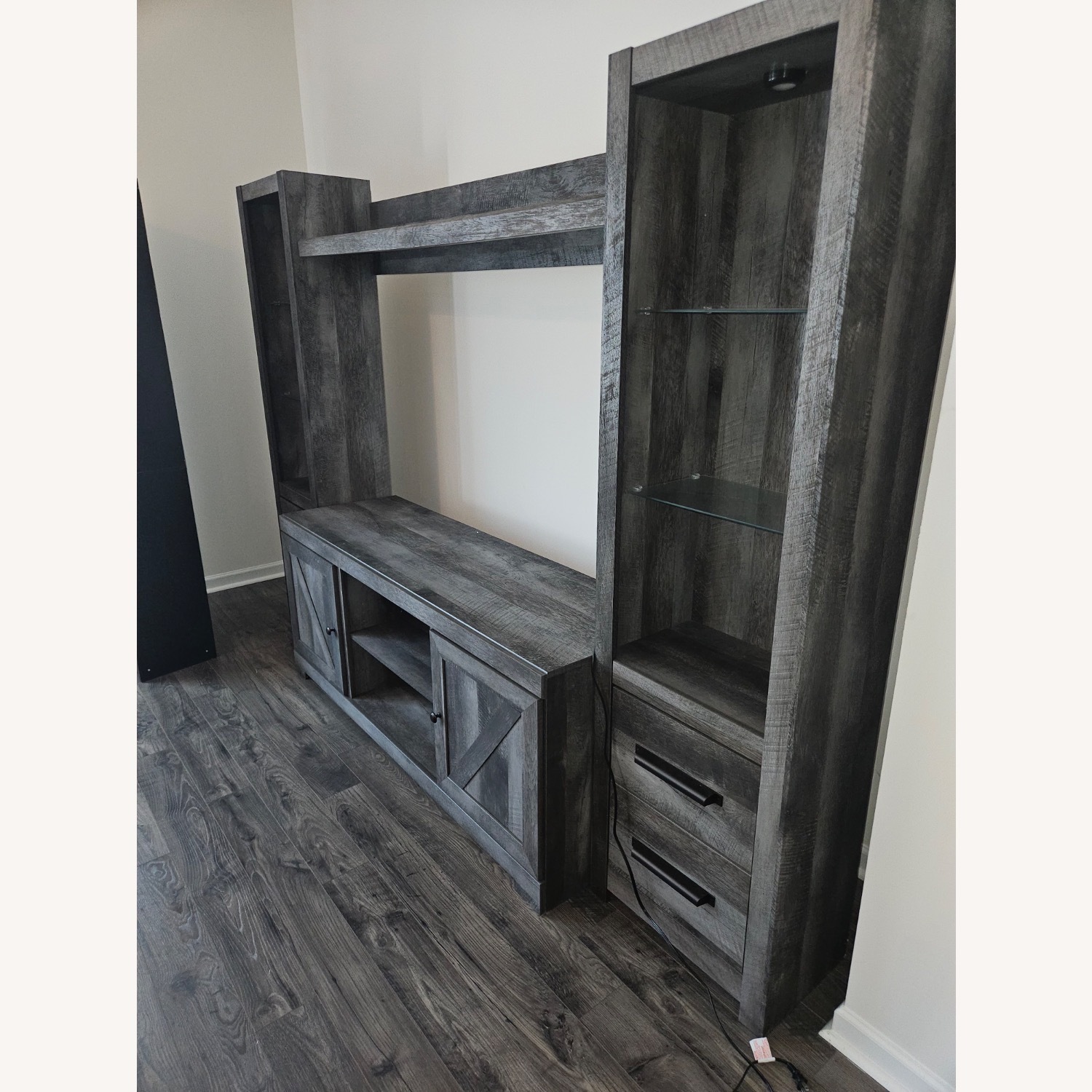 Ashley Furniture Wynnlow 4-Piece Entertainment Center with 72'' TV Stand - image-2