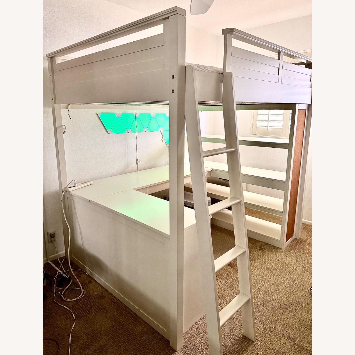Pottery Barn Sleep/Study Loft Bed Size Full - image-2
