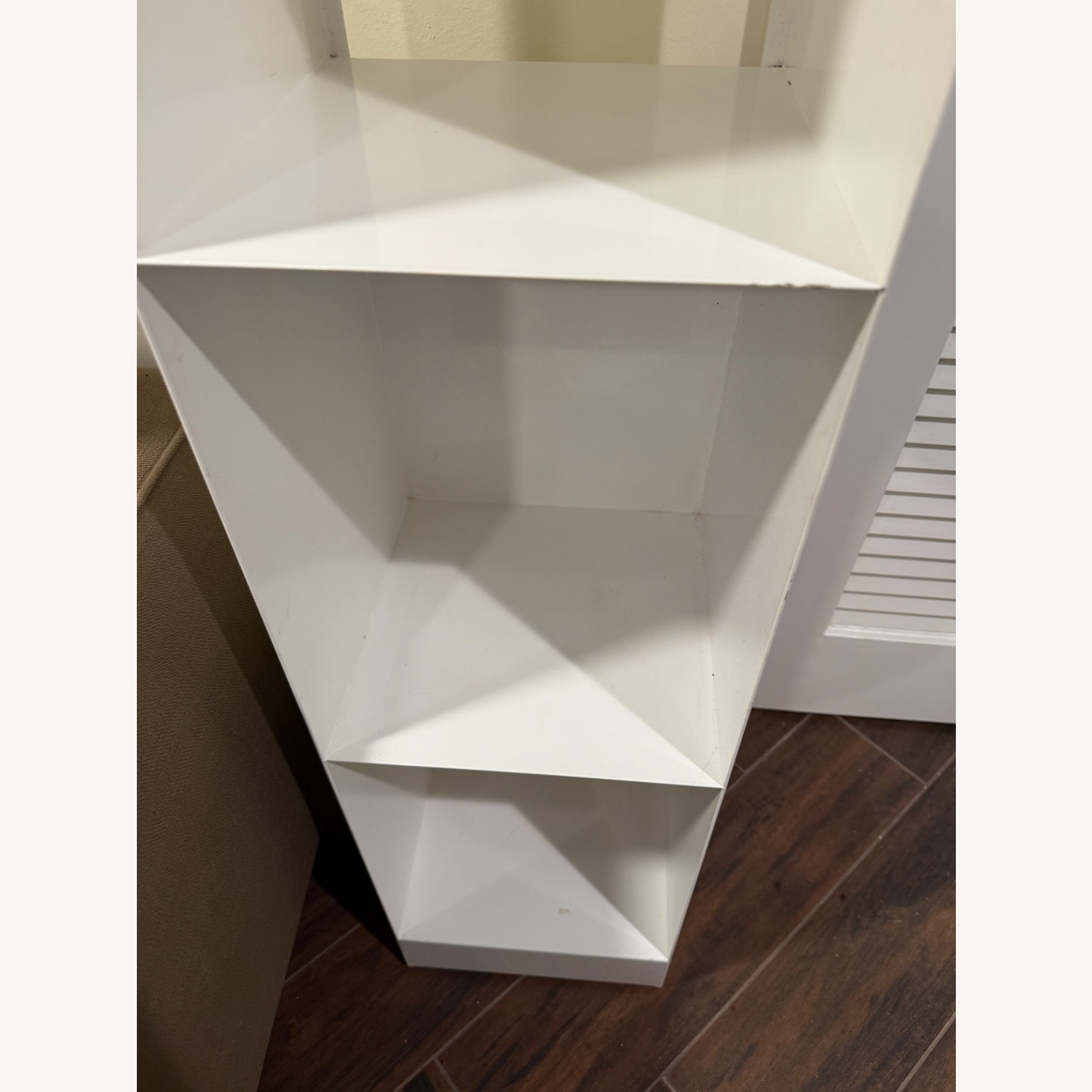 White Lacker Metal Bookshelf - image-4