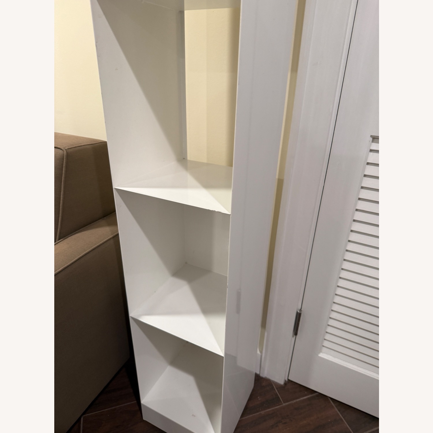 White Lacker Metal Bookshelf - image-2
