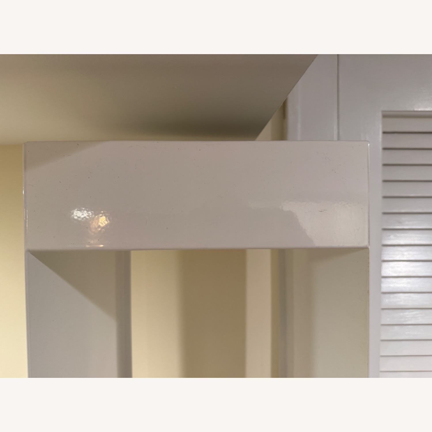 White Lacker Metal Bookshelf - image-5