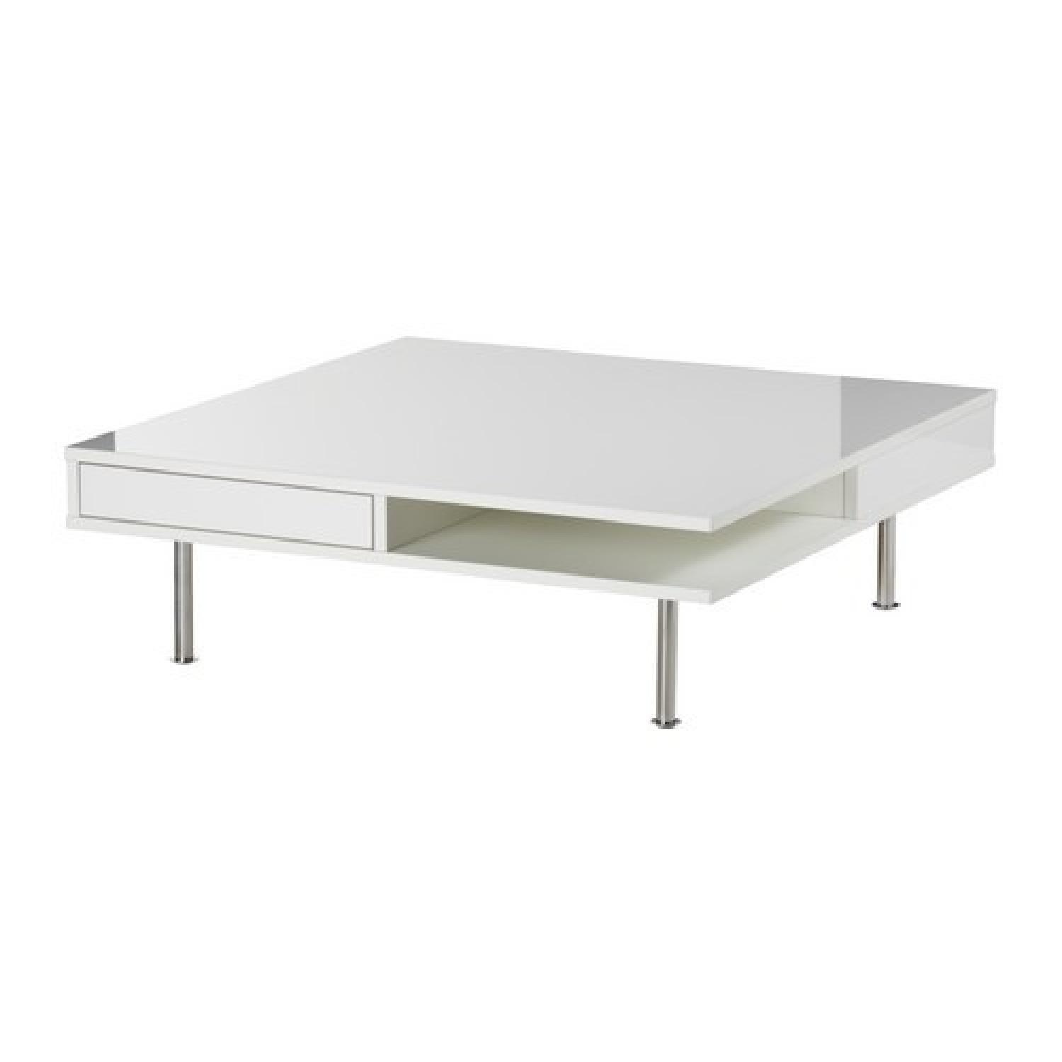 IKEA Tofteryd High Gloss White Coffee Table - image-2