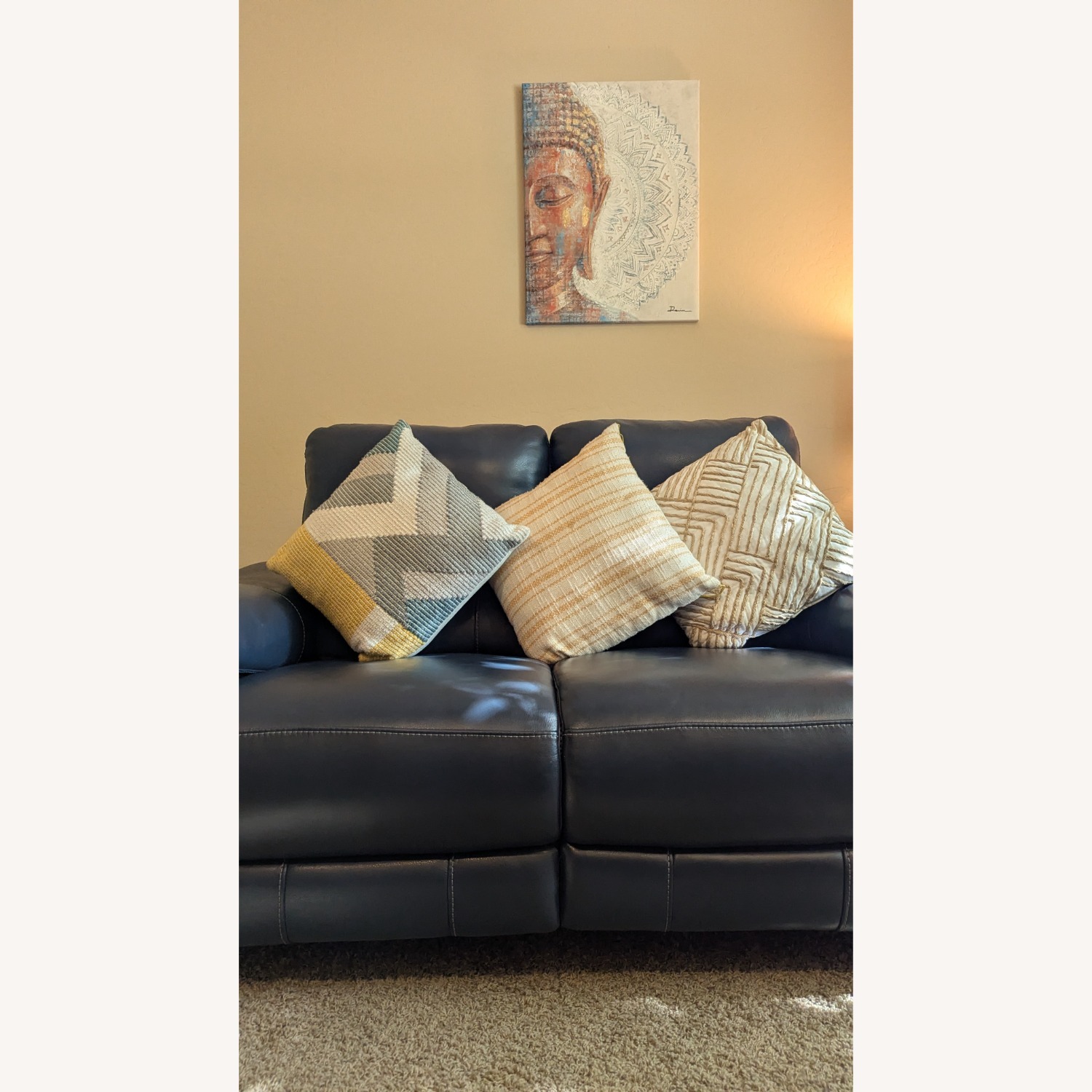 Indigo Power Reclining Loveseat - image-3