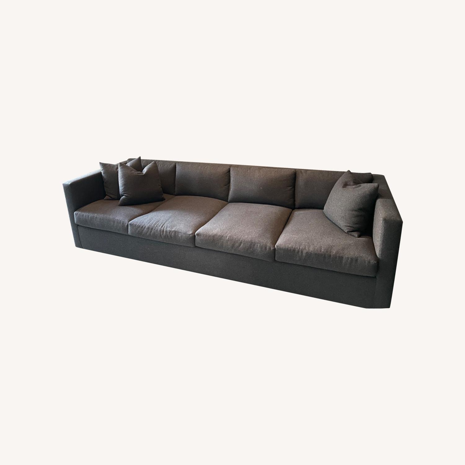Gray Tuxedo Style Sofa - image-0