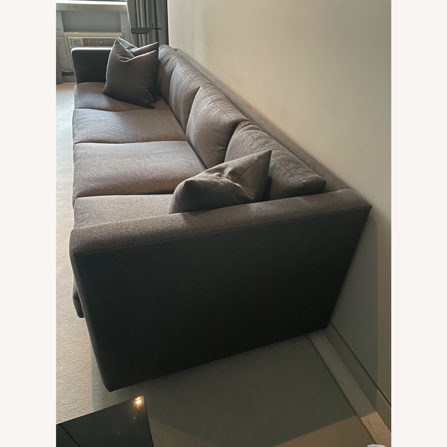 Gray Tuxedo Style Sofa - image-4