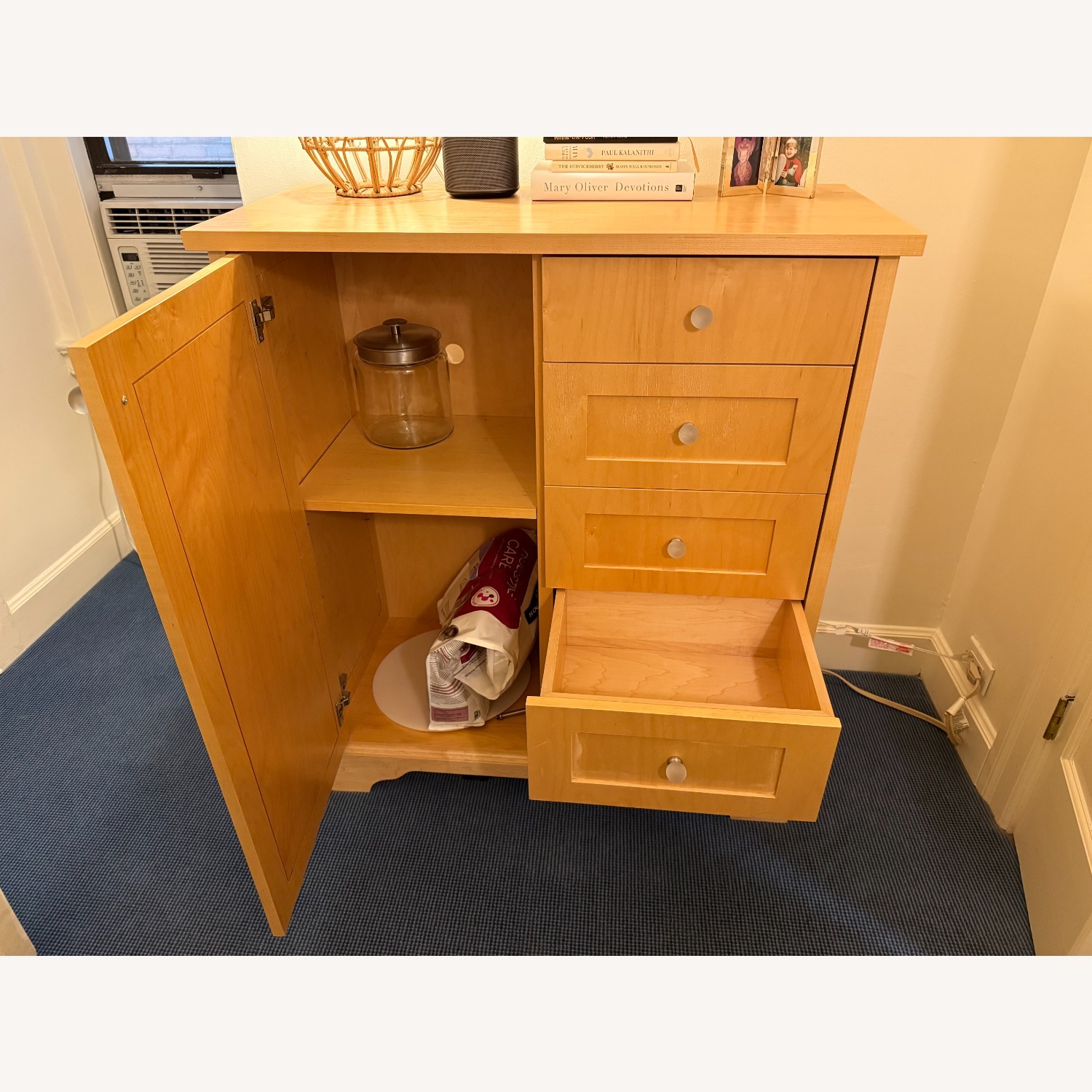 Solid Maple Console for Storage - image-2