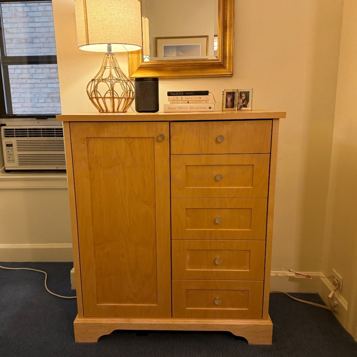 Solid Maple Console for Storage - image-1