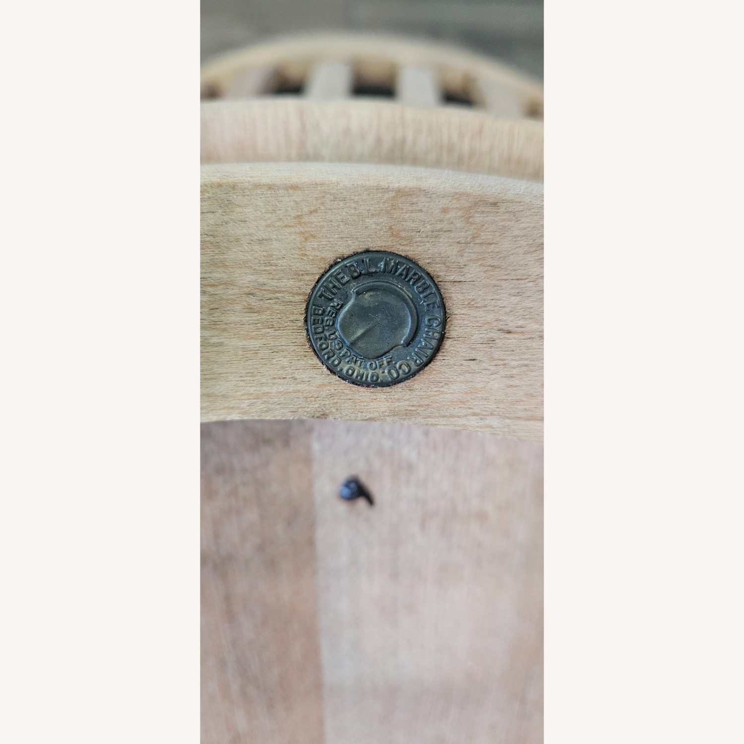 B.L. Marble Chair Bankers Juror Office Desk 1943 - image-6