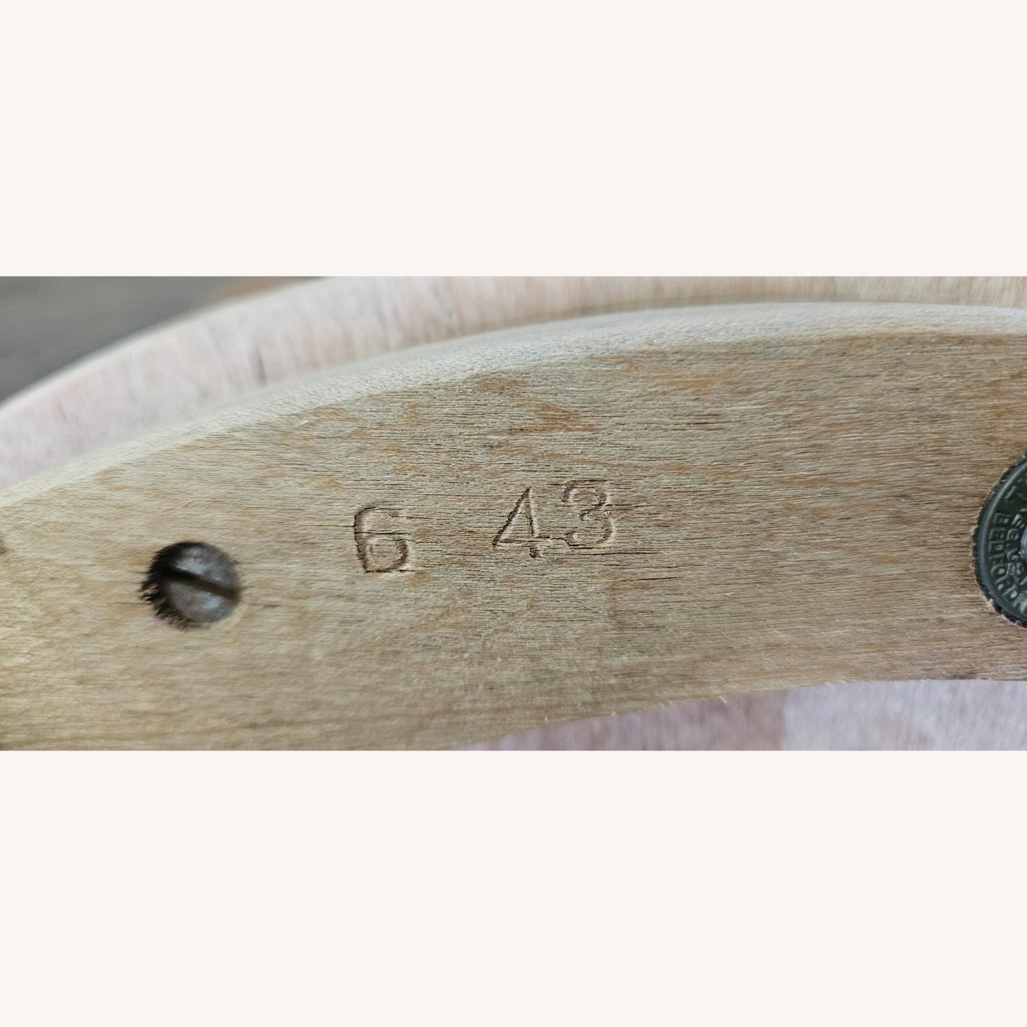 B.L. Marble Chair Bankers Juror Office Desk 1943 - image-1