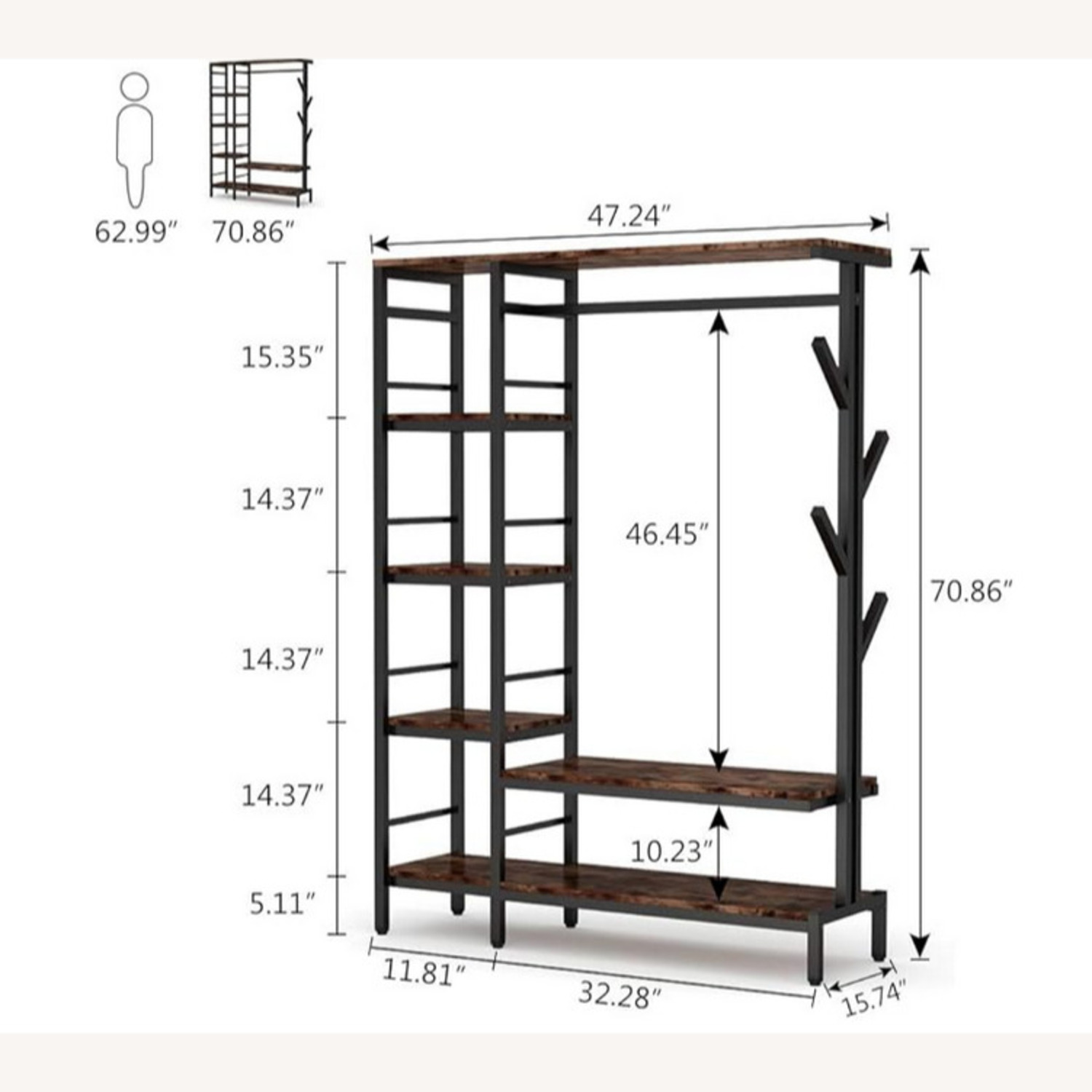 Freestanding Open Closet System - image-2