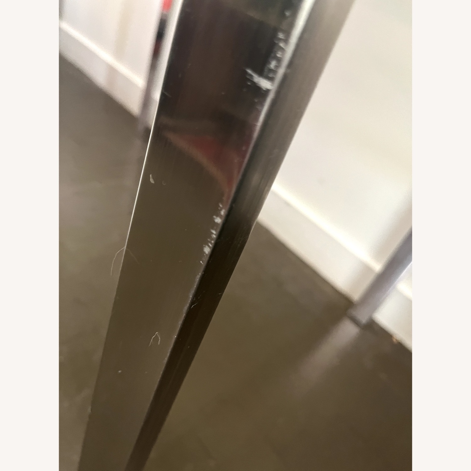 Chrome Coffee Table Floating Glass Glam 1970s - image-12