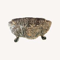 Vintage Hand - Cut  Crystal Centerpiece Bowl