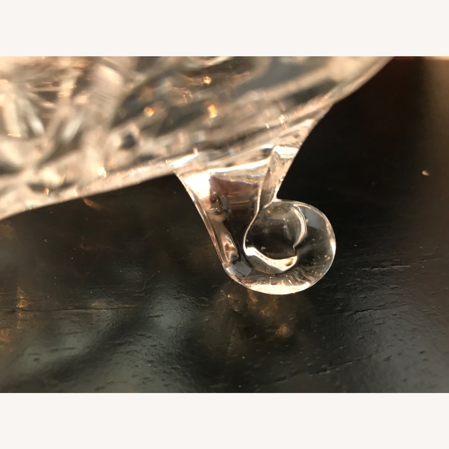 Vintage Hand - Cut  Crystal Centerpiece Bowl - image-13
