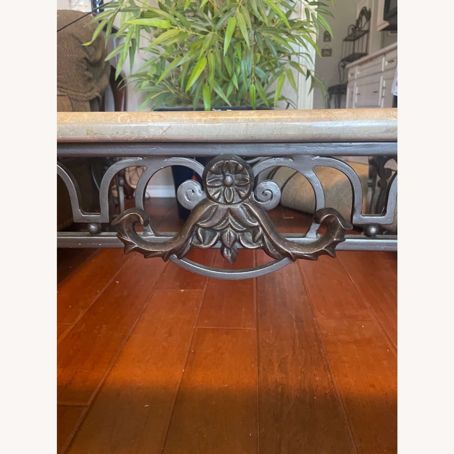 Square Marble & Glass Coffee Table - image-3