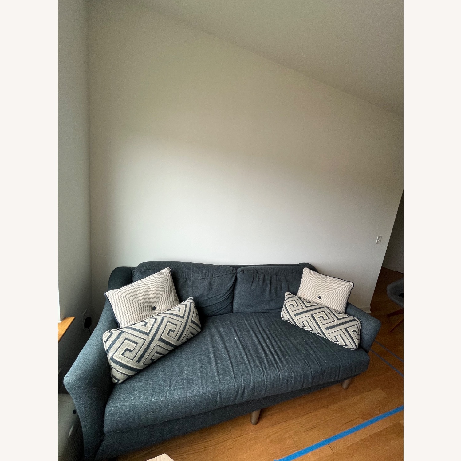  Raymour & Flanigan Navy3 Seater Couch - image-2