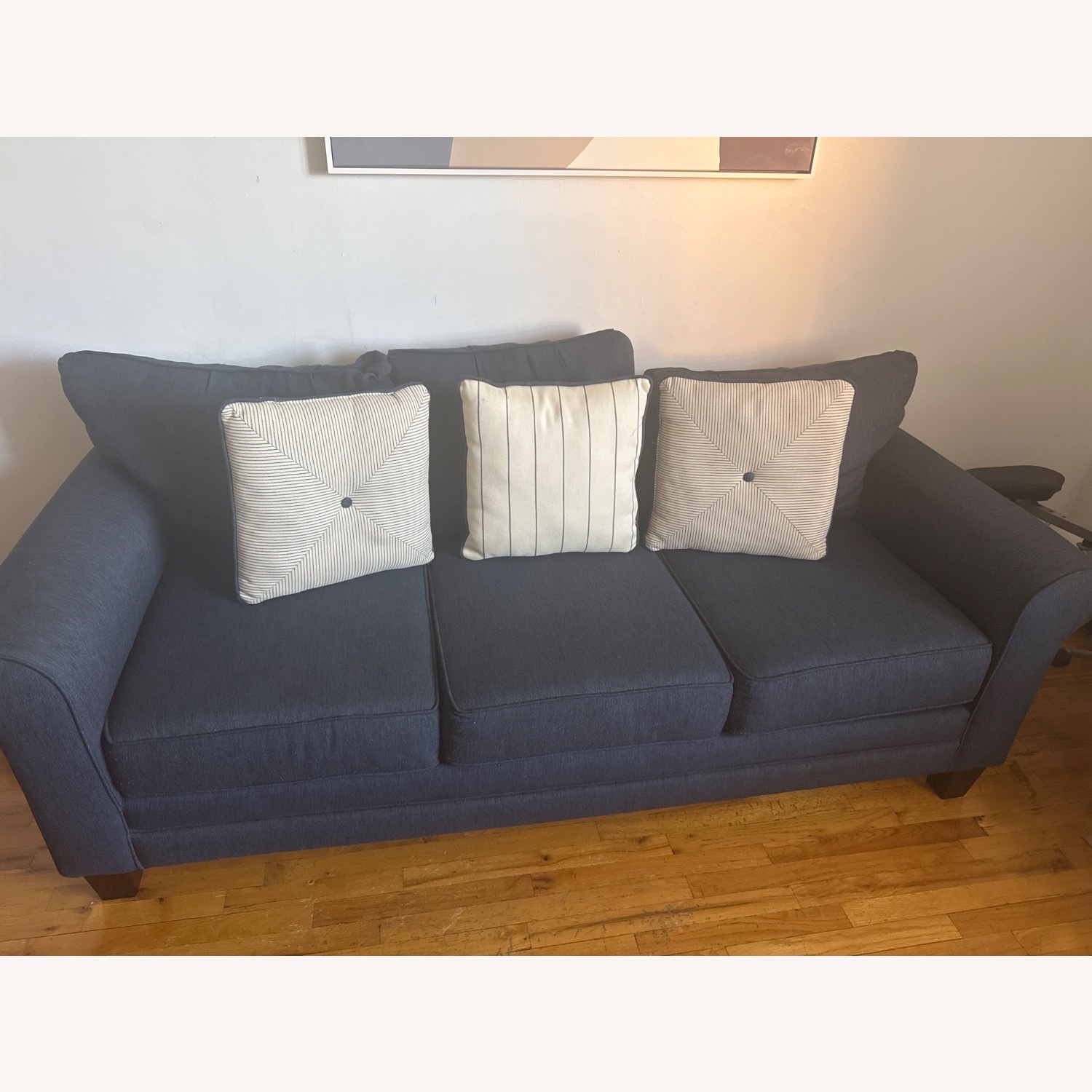 Raymour & Flanigan Blue Sofa  - image-2