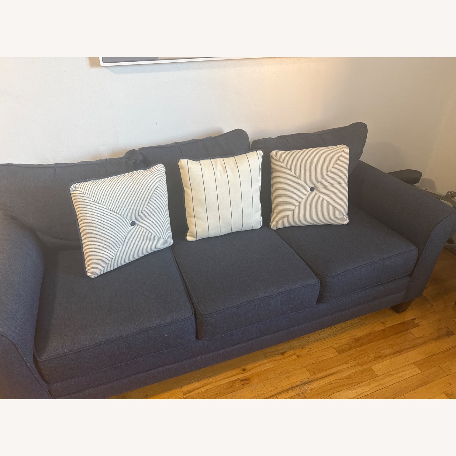 Raymour & Flanigan Blue Sofa  - image-3