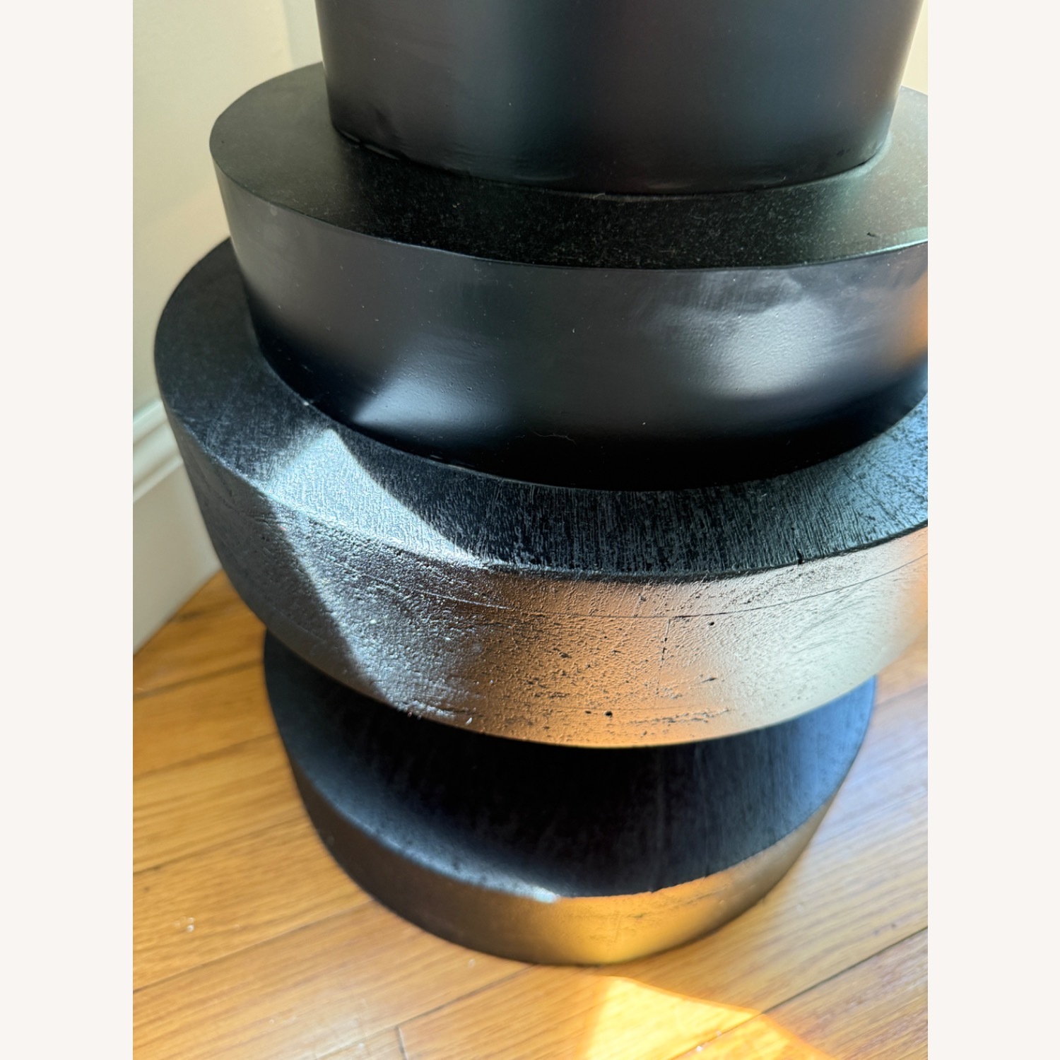 Ethan Allen Mix Material Wood/Metal Accent Table - image-3