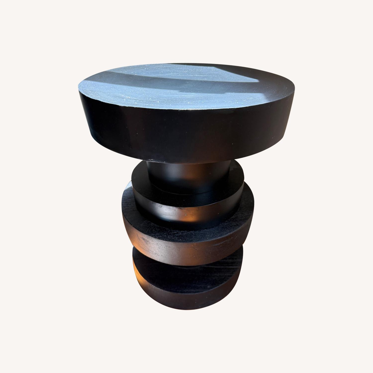 Ethan Allen Mix Material Wood/Metal Accent Table - image-0