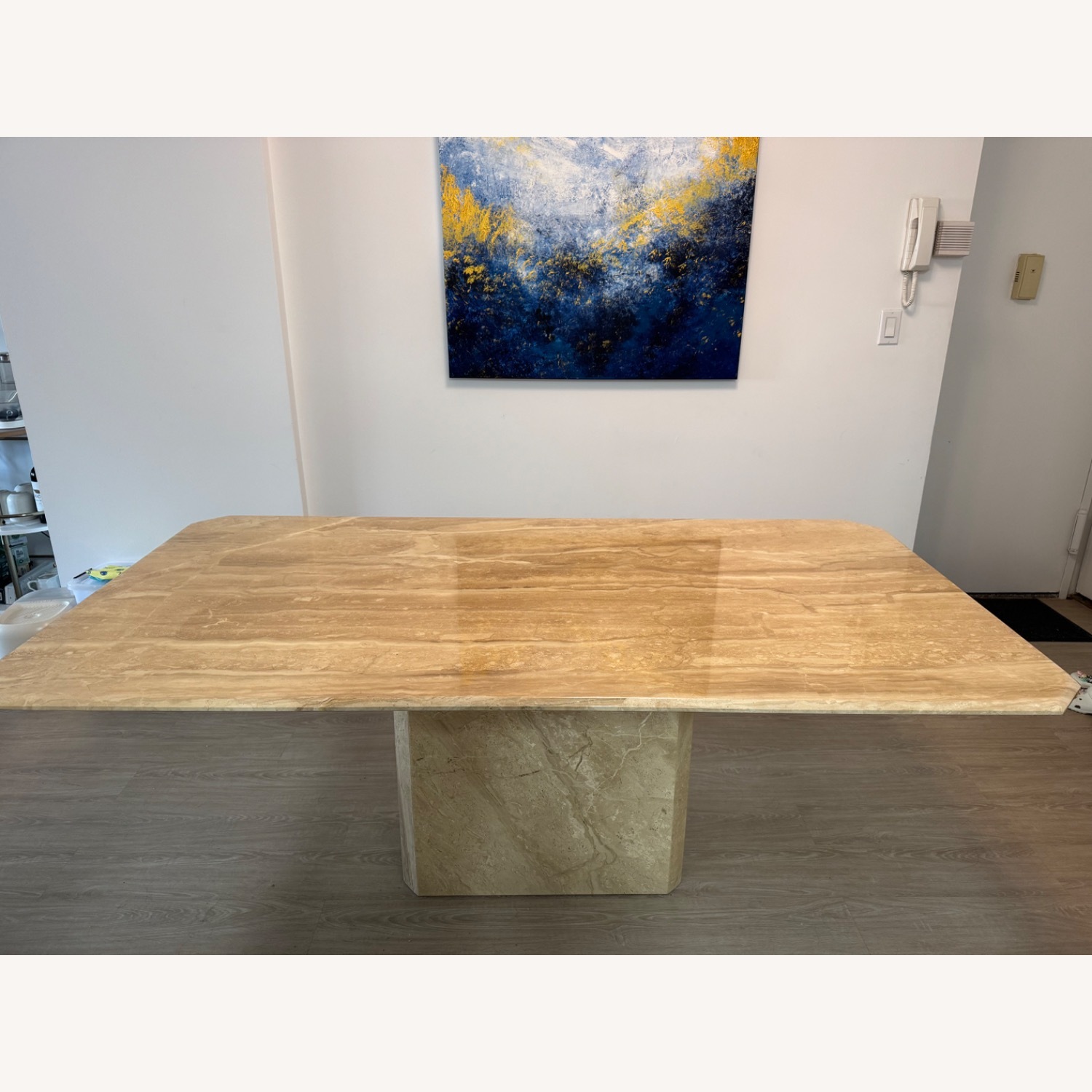 Stone International Italian Marble Dining Table - image-1