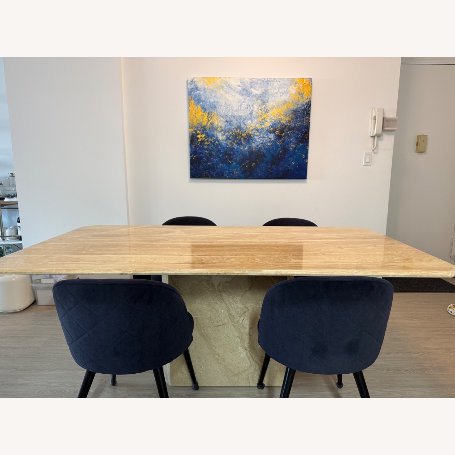 Stone International Italian Marble Dining Table - image-8