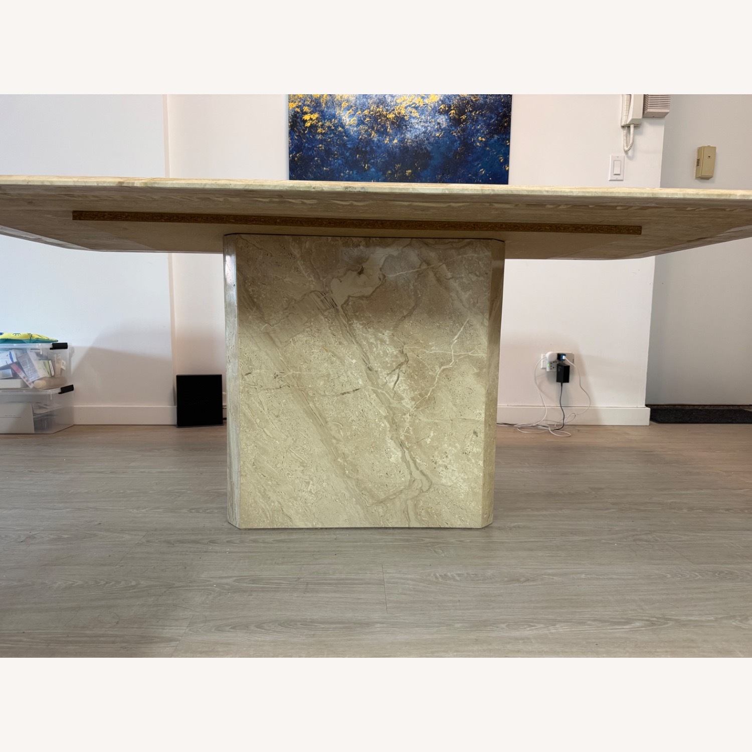Stone International Italian Marble Dining Table - image-2