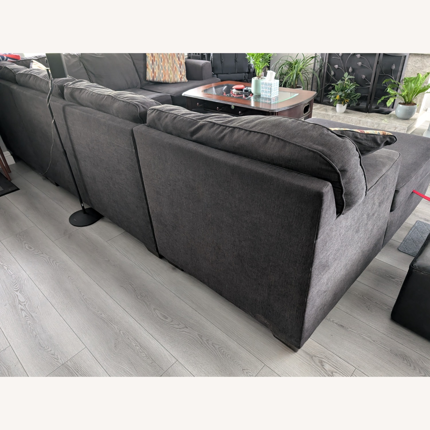 Gray 3-Piece Section Sofa - image-4