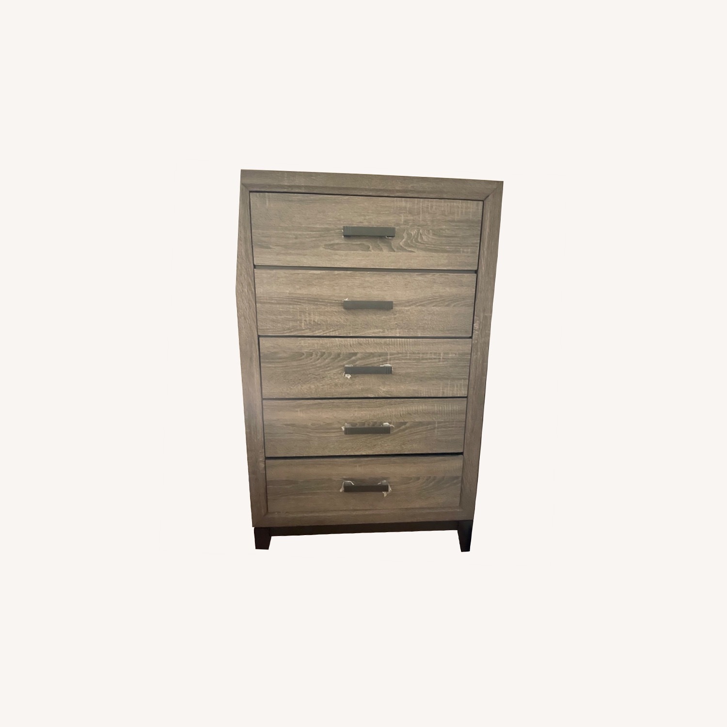 Joss Gray 5 Drawer Chest - AptDeco