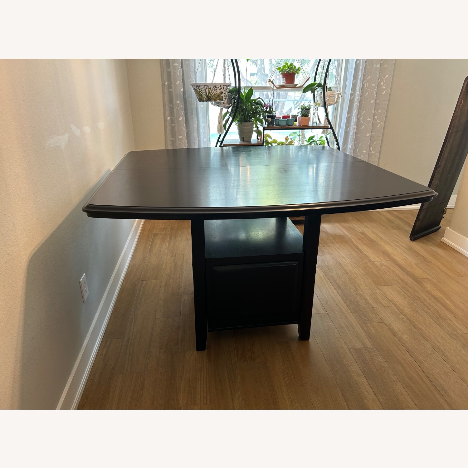 Dark Brown Dining Room Set with 6 Chairs - image-2