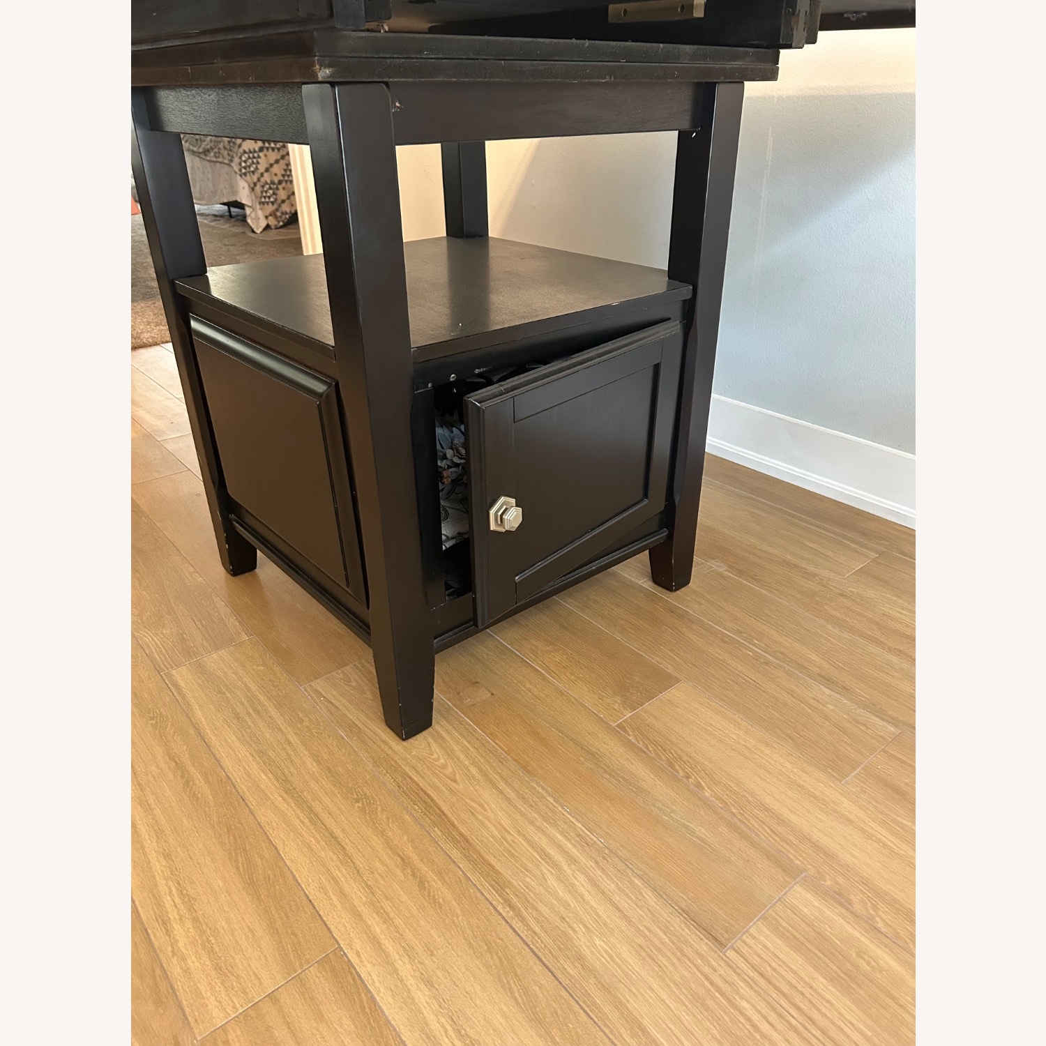 Dark Brown Dining Room Set with 6 Chairs - image-7