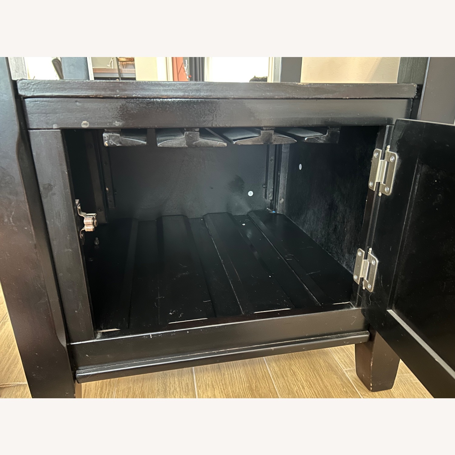 Dark Brown Dining Room Set with 6 Chairs - image-4