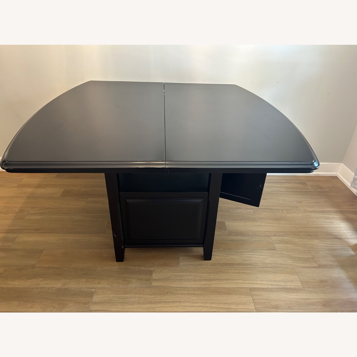 Dark Brown Dining Room Set with 6 Chairs - image-3