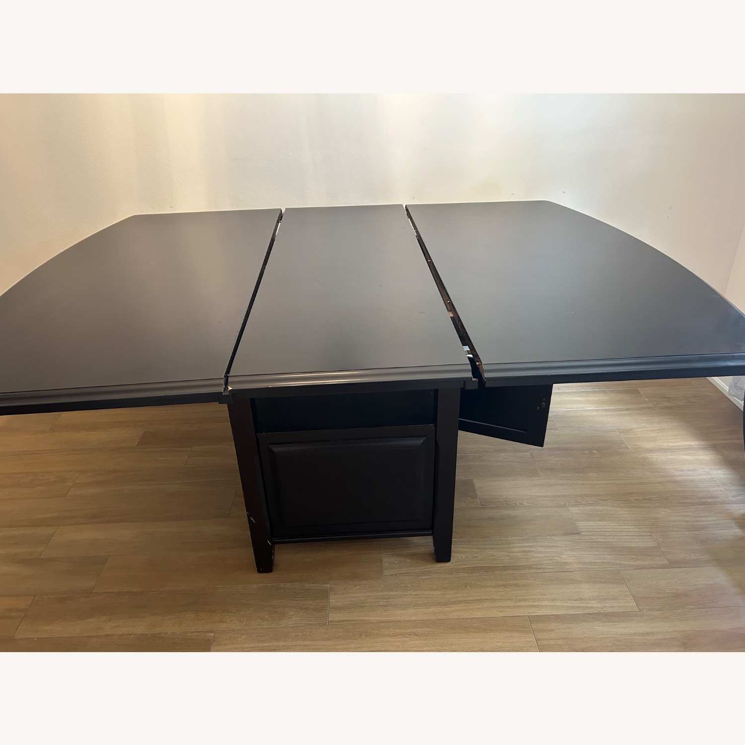 Dark Brown Dining Room Set with 6 Chairs - image-9