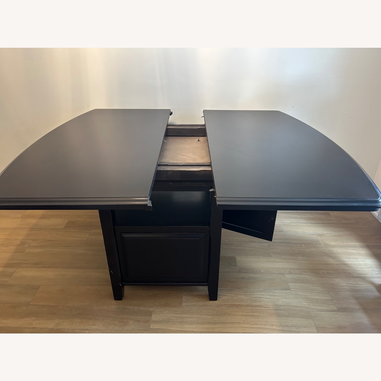 Dark Brown Dining Room Set with 6 Chairs - image-10