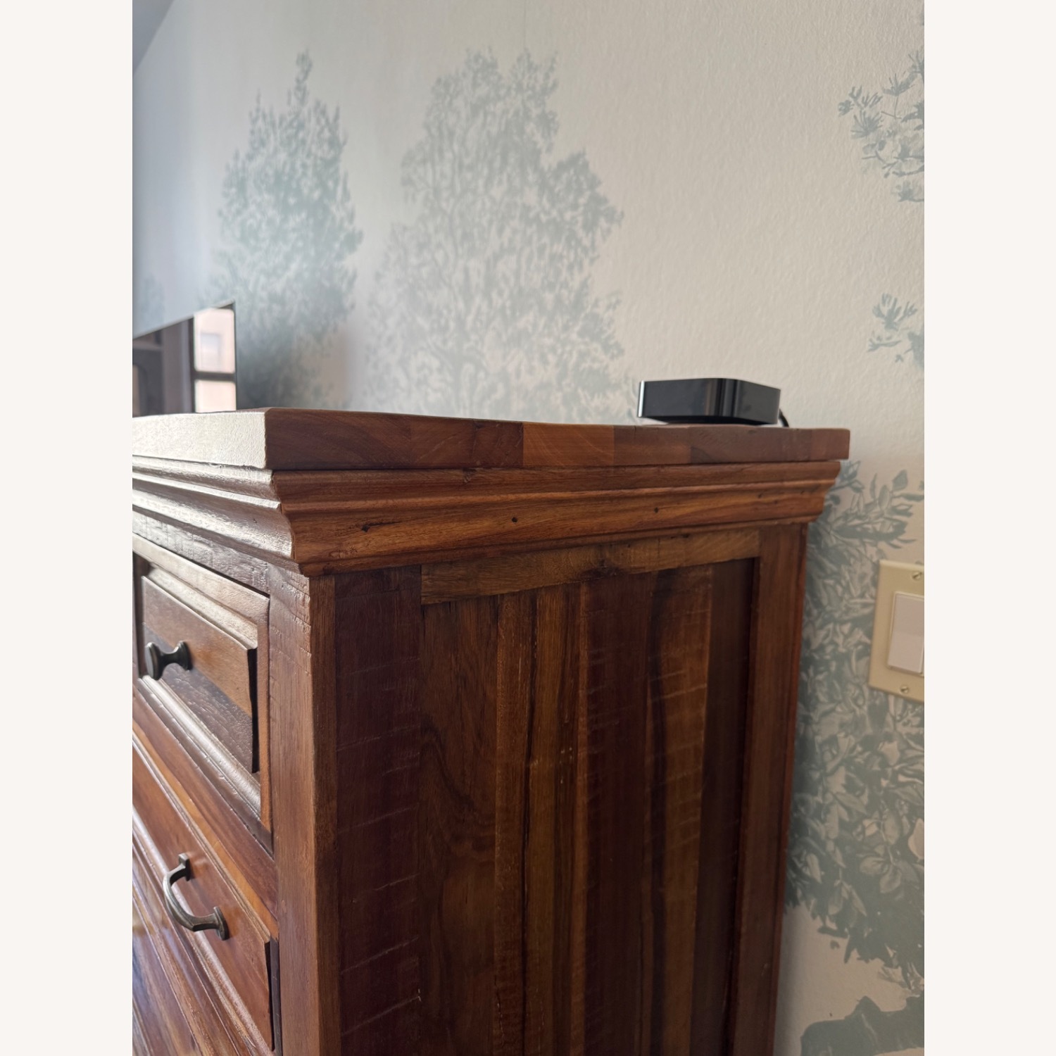 Pottery Barn Bowry Reclaimed Wood Tall Dresser, Rustic Reclaimed Finish - image-1