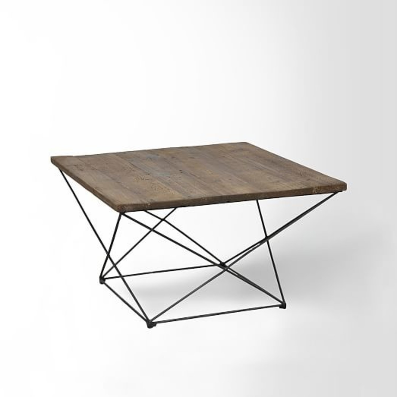 West Elm Square Angled Base Coffee Side Table - image-0
