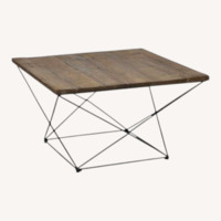 West Elm Square Angled Base Coffee Side Table