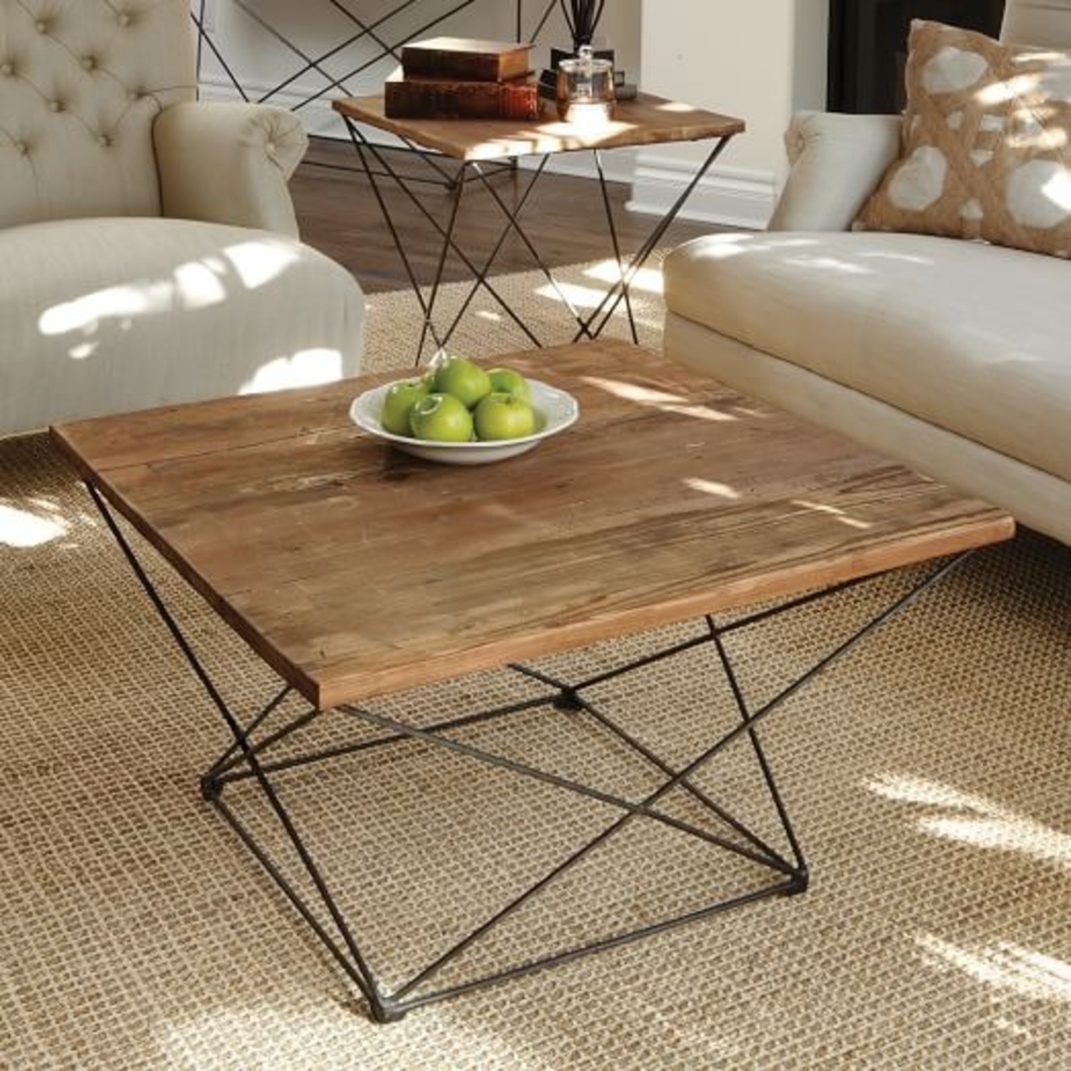 West Elm Square Angled Base Coffee Side Table - image-8