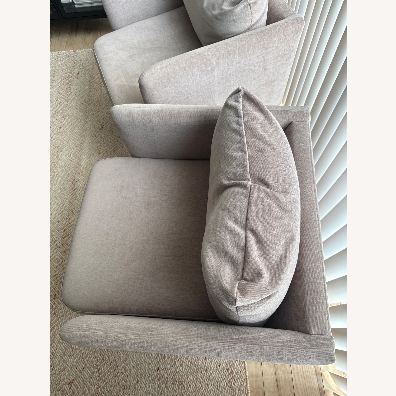 West Elm Auburn Mauve Velvet Chairs - image-5