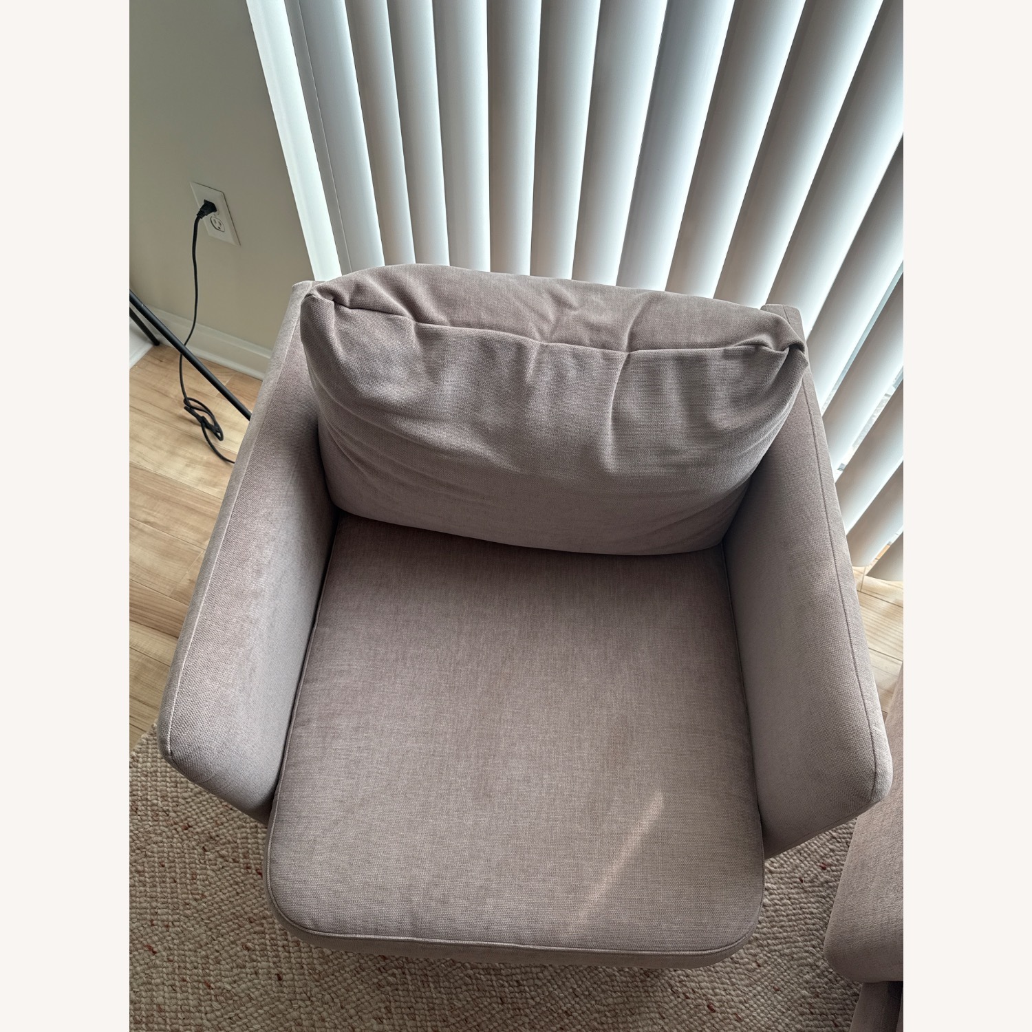 West Elm Auburn Mauve Velvet Chairs - image-4