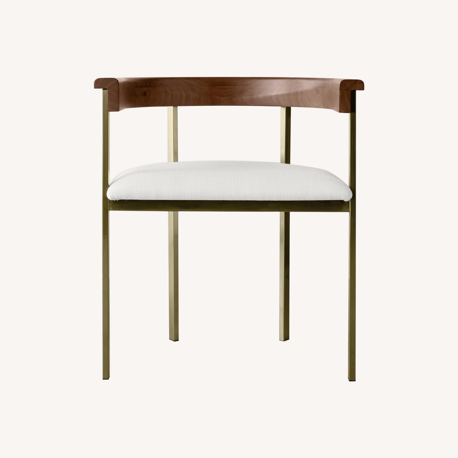 Williams Sonoma Upholstered Dining Armchair - image-0