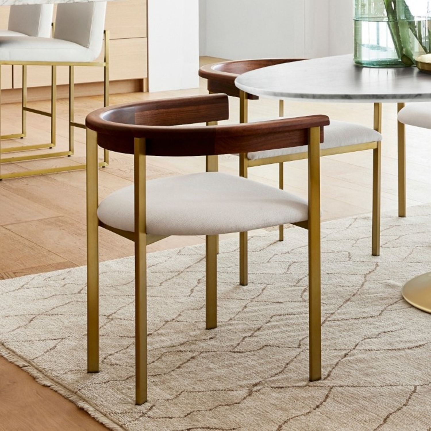 Williams Sonoma Upholstered Dining Armchair - image-6