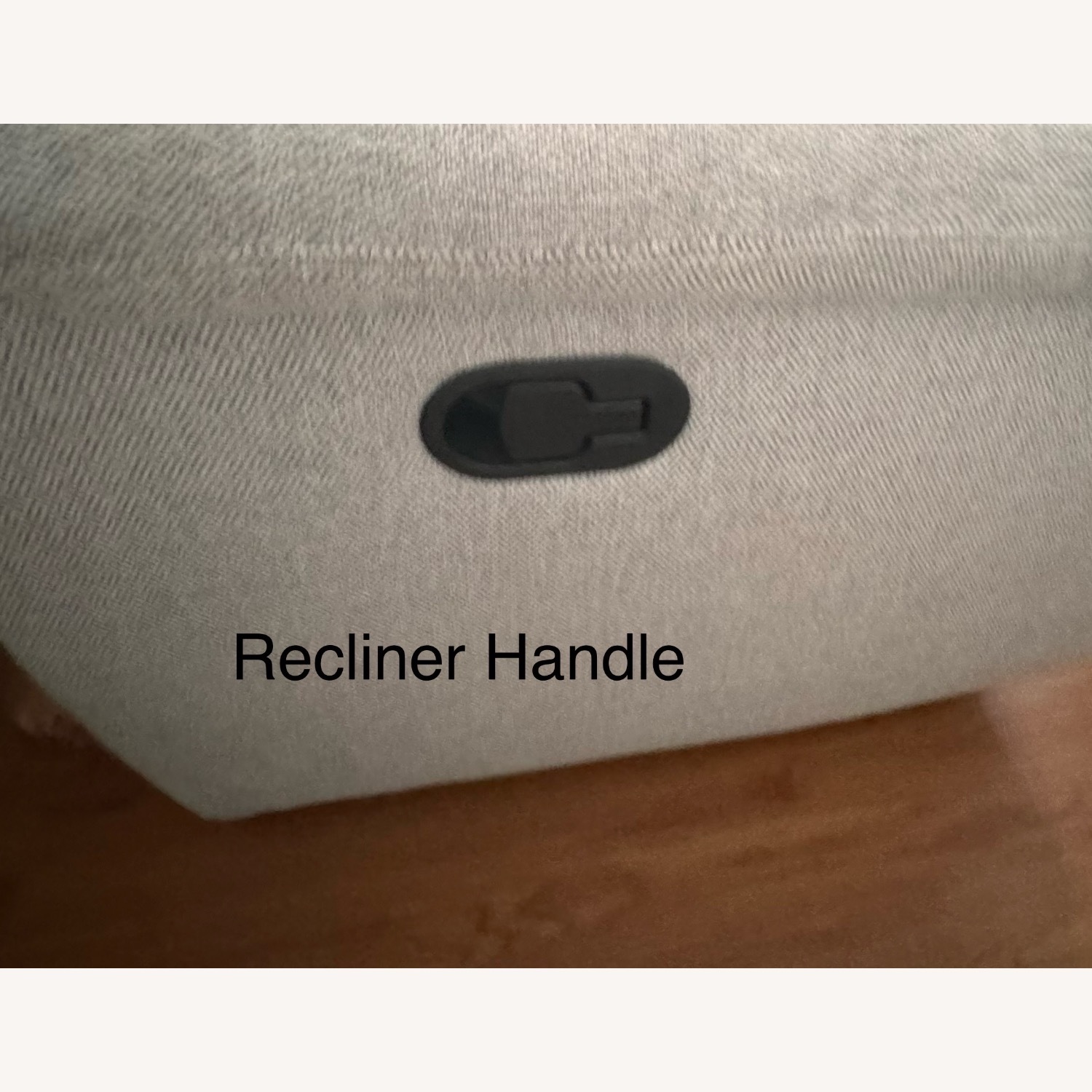 Light Gray recliner Fabric 2 Seater Sofa - image-3