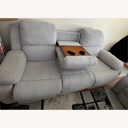 Used Light Gray recliner Fabric 2 Seater Sofa for sale on AptDeco