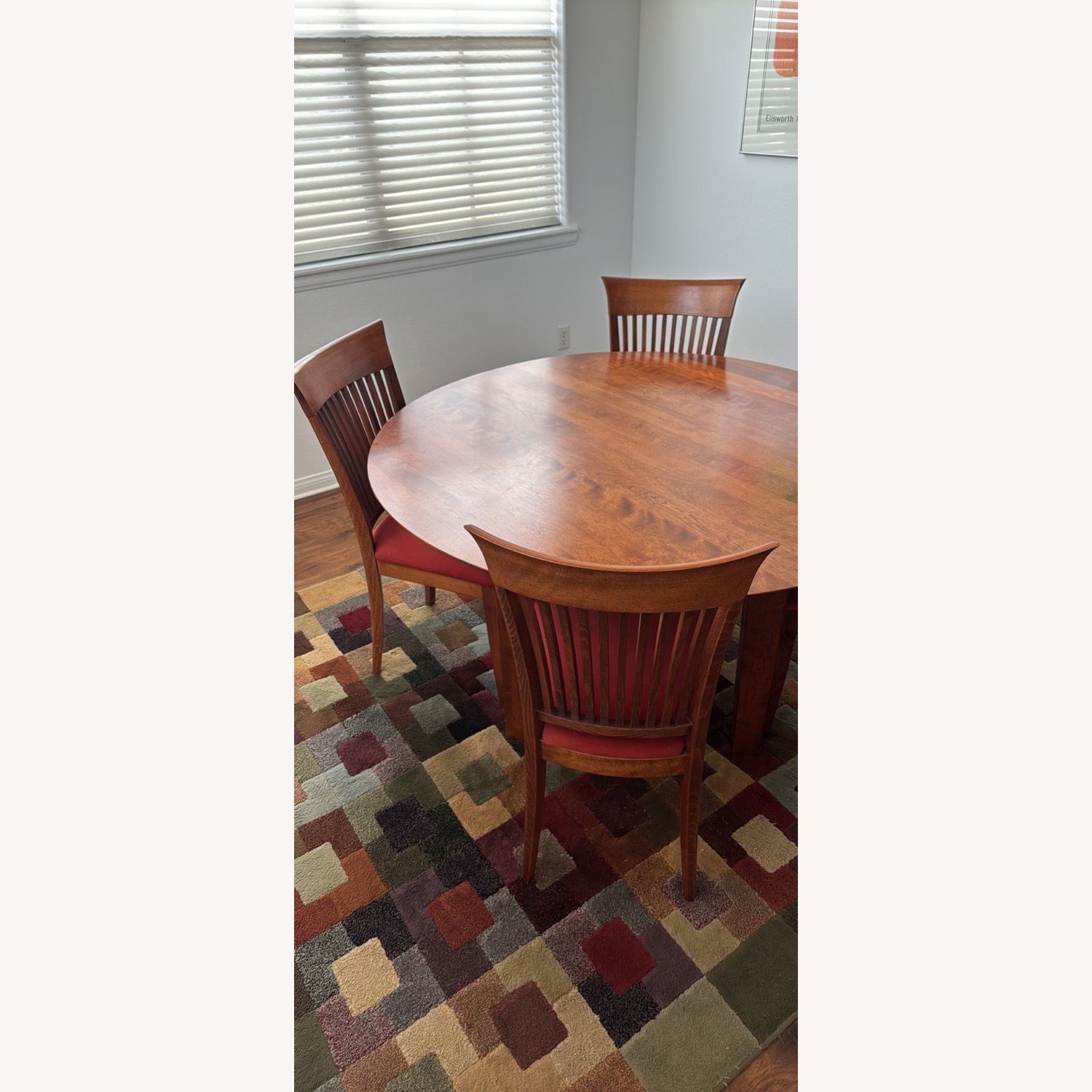 Real Wood Table with 6 Matching Chairs - image-1