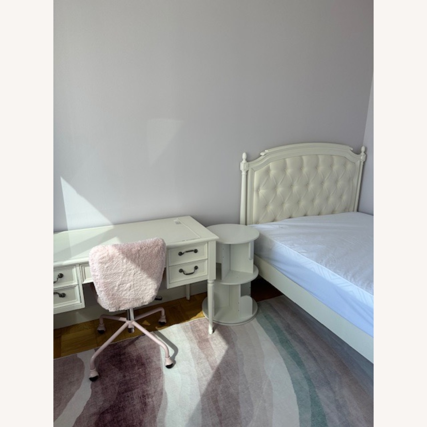 Pottery Barn Kids Blythe Storage Desk White - image-4