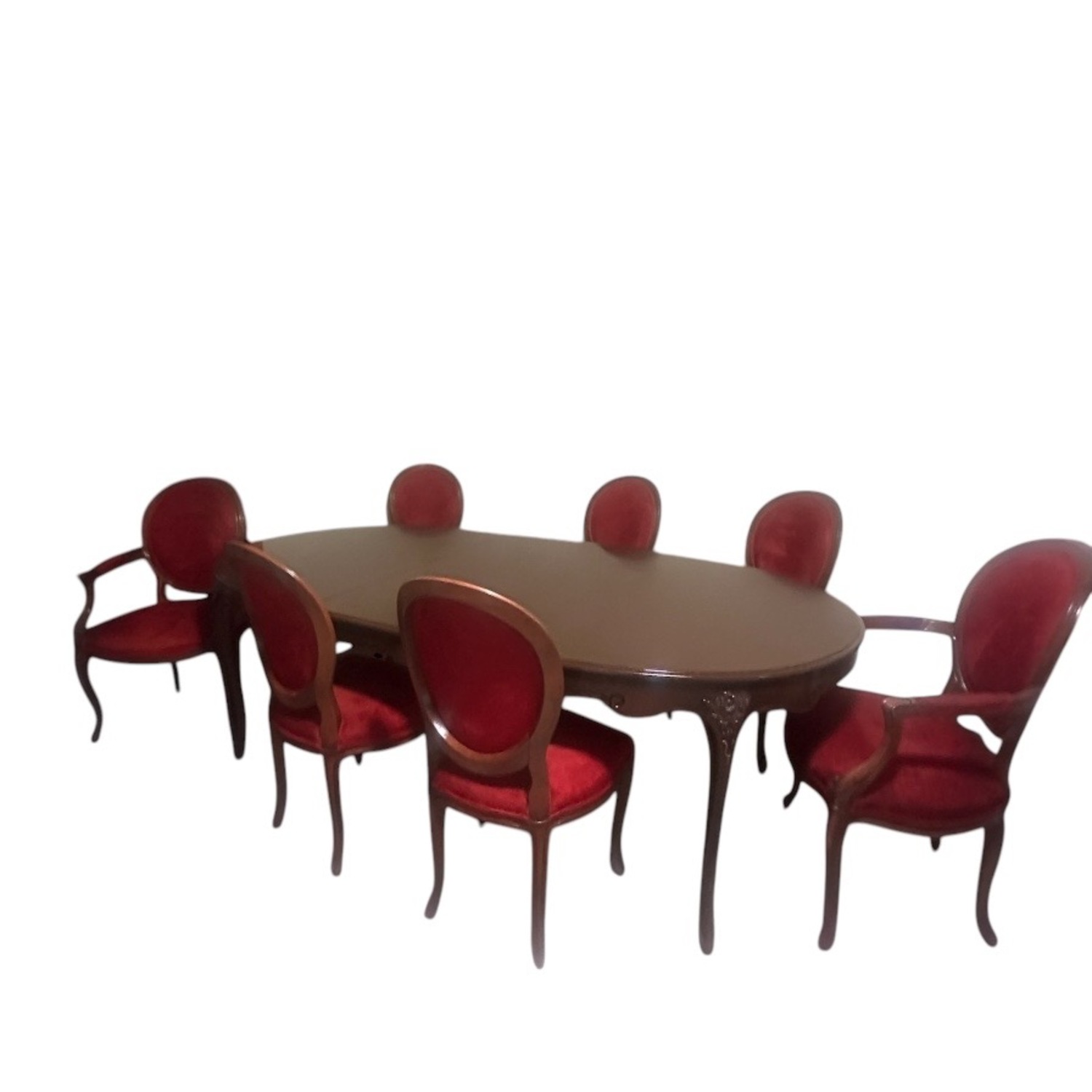 Baker Dining Table with Chairs Vintage  - image-8